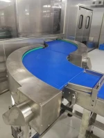 Food Grade Customized Curve Belt Manufacturer Belt Conveyor With Horizontal Curves