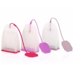 Food Grade Silicone Bag Shaped Tea Strainer loose-leaf Tea Infuser Filter Diffuser