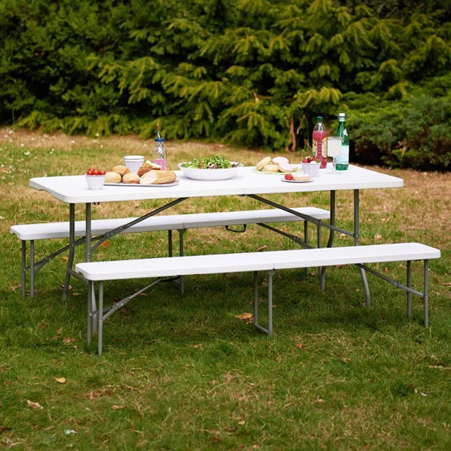 Free Sample Outdoor Portable Picnic 6ft Plastic Folding Table Manufacturer In China