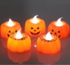 Free Shipping Pumpkin LED Light Halloween Decoration Flickering Flameless Candle Lamp Festival Party Decor Supplies