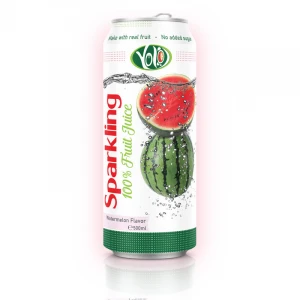 Free Sugar 500ml Canned Sparkling Water mixed tropical fruit juice from AloeField Beverage Private Label