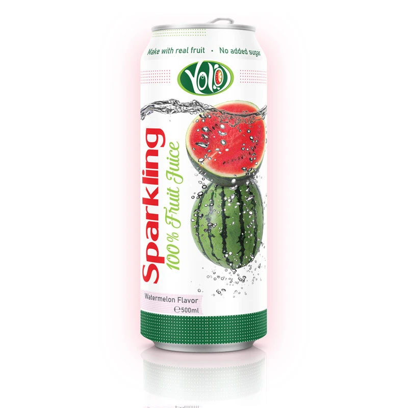 Free Sugar 500ml Canned Sparkling Water mixed tropical fruit juice from AloeField Beverage Private Label