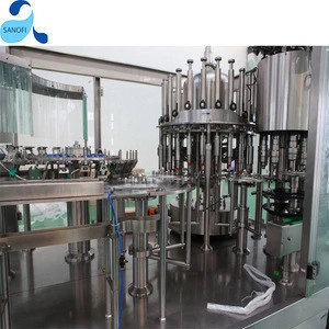 Fresh fruit juice processing line/machine/equipment for washing, filling and capping