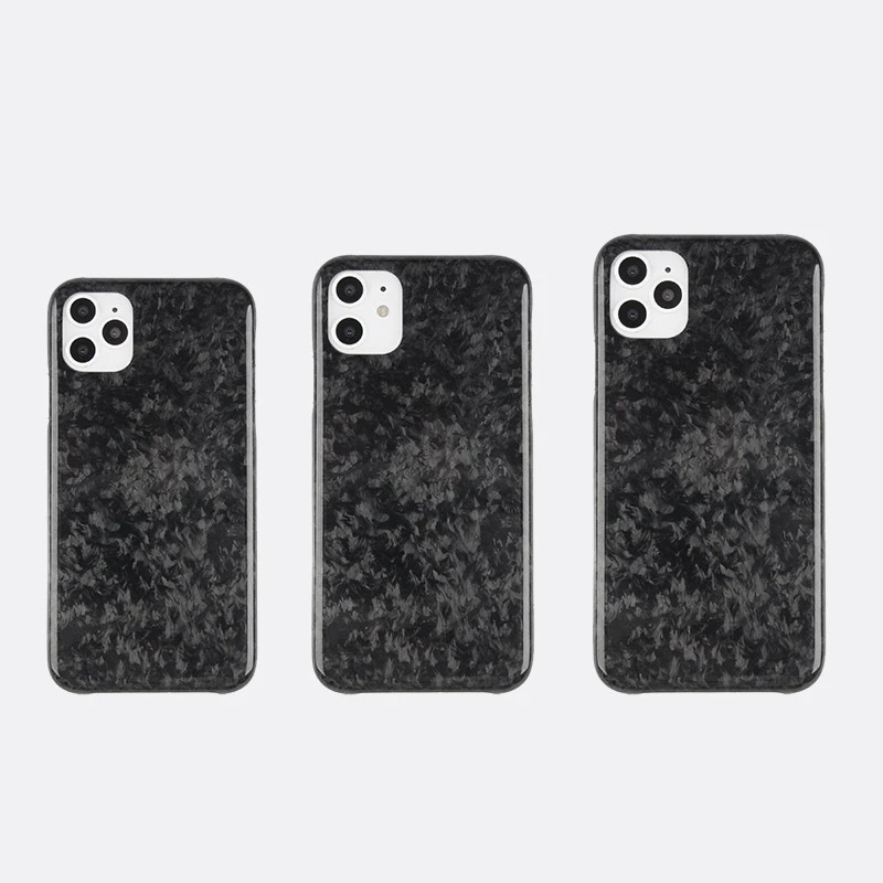Full cover Forged carbon fiber phone case anti-signal shockproof phone case covers for iphone 11 X/XS/XR