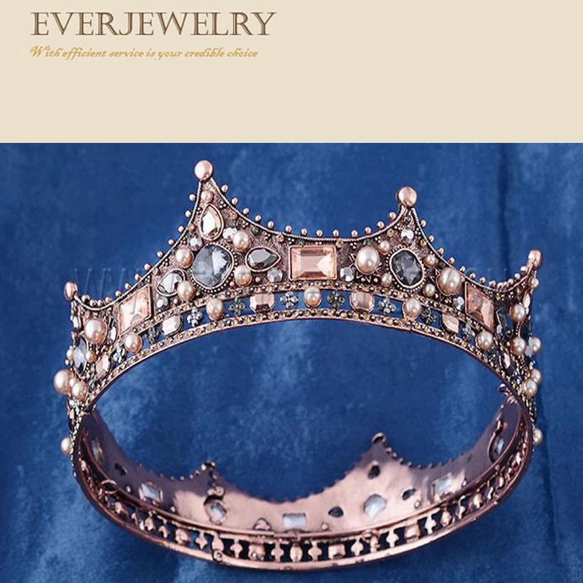 Full Rhinestone Jewelry Design Girls Tiara Crown