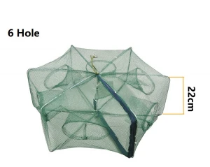 Fulljion Foldable Crab Net Trap Cast Dip Cage Fishing Bait Fish Minnow Crawfish Shrimp Fishing Net