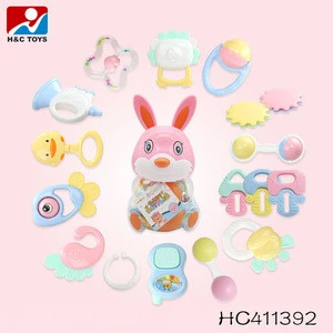 Funny Cute Hand Bells Rattle Set Infant Toy Rattles for Baby HC411384