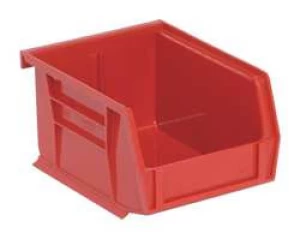 G0165 Hang and Stack Bin 5 In L 4-1/8 In W Red