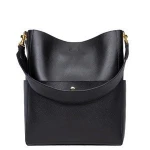 GIONAR RFID Designer Top Layer Cow Leather Bucket Bag Genuine Soft Leather Large Tote Composite Bag Womens Handcrafted Handbags