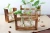 Import Glass Table Flower Vase Hydroponic Container Home Office Decor with 1 2 3 Beakers with Wooden Tray from China