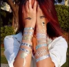 Glitter tattoo body art for women temporary tattoo wholesale