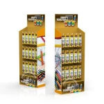 Global Free Samples Pencils Stationery Hook Hanging Display Stand Corrugated Cardboard Gel Pen Pop Hooks Floor Display Shelve