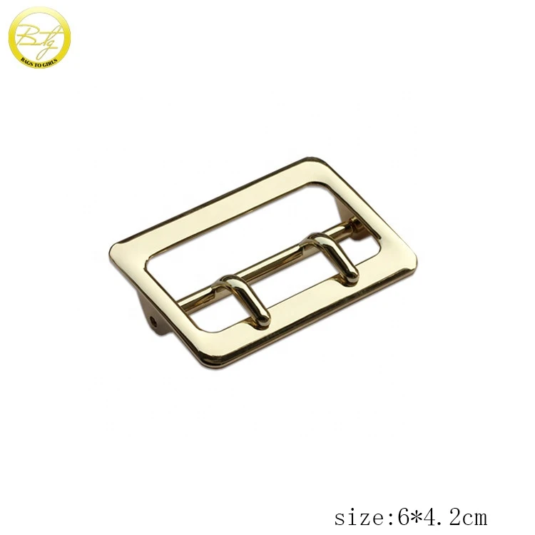 Gold plating wholesale metal bulk belt buckles double pin belt buckles