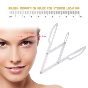 Golden Proportion permanent makeup Tattoo eyebrow Measure Ruler Grooming Stencil Tool Makeup Ruler microblading accessories