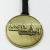 Import golf bag tags with golf club logo / zinc alloy golf bag tags / leather strap bag tags for golf from China