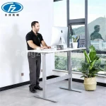 Good price icockpit office electric height adjustable standing desk sit stand desk