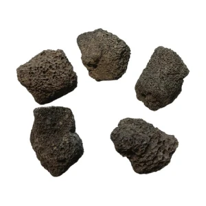 Good Quality 5-8CM Black Lava Rocks Granules Decorative Landscaping for Fire Glass