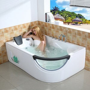 Good quality bathtub factory Double Whirlpool freestanding Massage bathtub