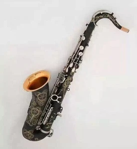 Good quality Electrophoretic paint surface brass body and inner bell Tenor Saxophone with nickel plated sax keys (JTS-460)