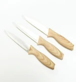 good quality wooden pattern handle stainless steel utility knife