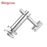 Gorgeous glass railing balustrade glass connector Stair railing handrail bracket balustrade glass handrai