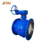 GOST Cast Steel Resilient Seated V Port Ball Valve for Flow Control