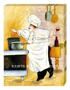 Great cook oil painting