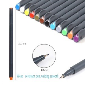 Great price 36 colors dual tip brush fineliner color pen for drawing Assorted color paint non toxic safe fineliner marker pen