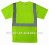 green high visibility reflective polo safety t shirt