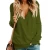 Import H20074A autumn hot style woollen women long-sleeved sexy deep v loose knitted sweater from China