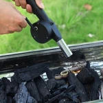 Hand Crank Powered Outdoor Cooking Barbecue BBQ Fan Air Blower
