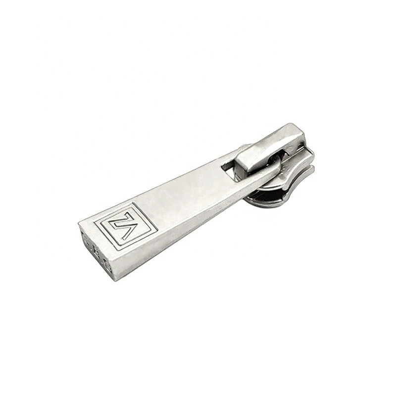Designer Mini Zipper Pull Signature Zipper Silver Set