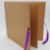 Hardcover Scrapbook Photo Album with Kraft Blank inner page, 40 Sheets, 12 x 12 Inches