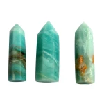Healing Crystals Wand Tower Folk Crafts Semi-precious Raw Stone Natural Small Sky Blue Point Love Healing Decoration Folk Art