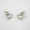 Heart shaped lobster claw clasp