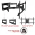 Import Heavy Duty Dual Arms Full Motion Wall Mount TV Bracket TV Wall Mount With Extra Long Arms from China