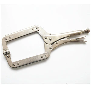 Heavy Duty Multi-functional Aluminum Alloy Carbon Steel 14&quot; flat c-type c- clamp C Clamp Locking Grip Plier