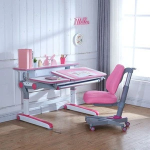 Height adjustable children desk home use study table for kids A017 model