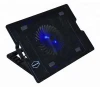 Height adjustable foldable usb plastic 17 inch single fan electric ergostand laptop cooling pad