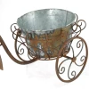 Hengfa palette metal artist home table decoration rusty antique bicycle bucket flower stand
