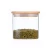 Import High borosilicate small pyrex glass jar with bamboo lid from China