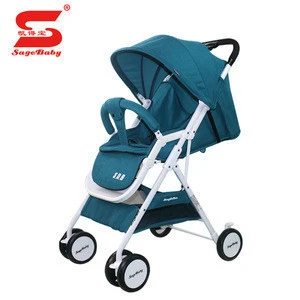 High landscape foldable Junior baby stroller, baby carriage crib certified with En1888