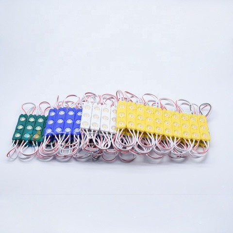 High Power 12v 3 Light With Lens Modulo Smd Led Waterproof Ip65 Cool White Red Blue Injection 2835 Led Module For Light Box