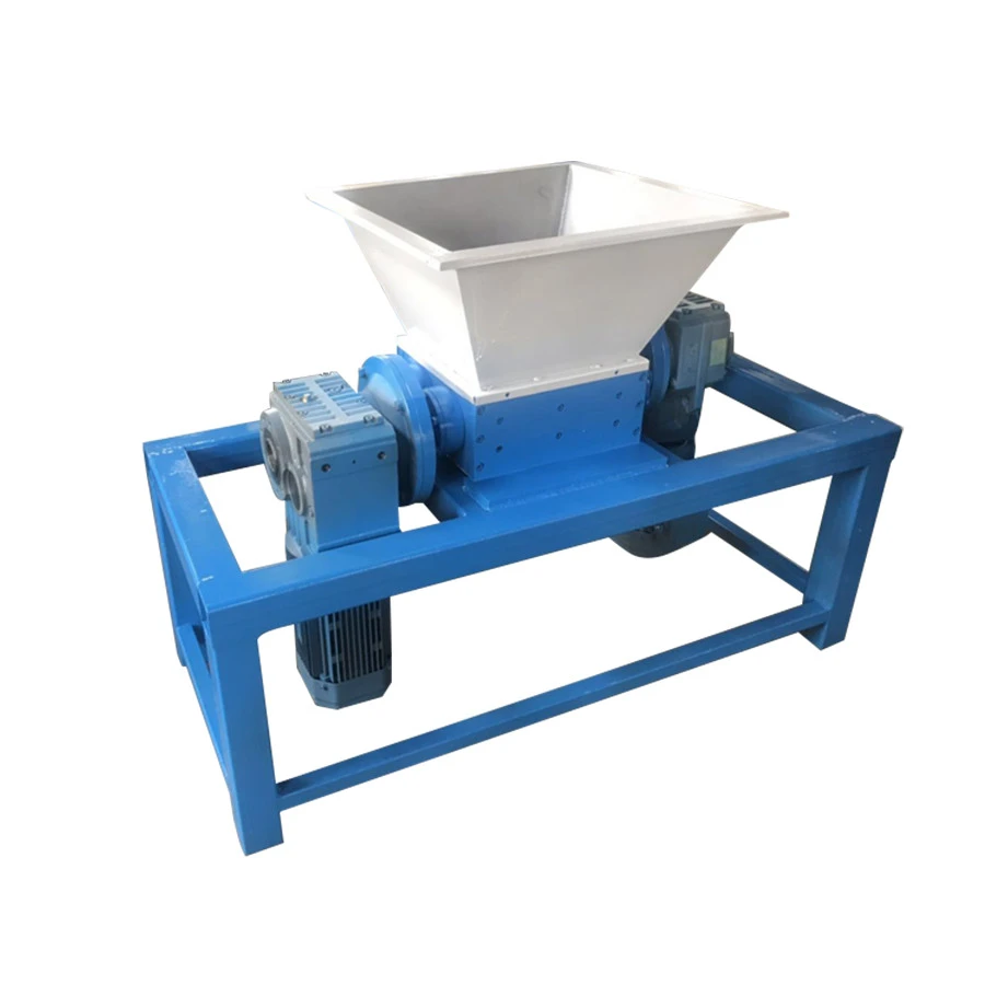 High productivity industrial portable rubber tyre recycling equipment cardboard tires plastic shredder machine