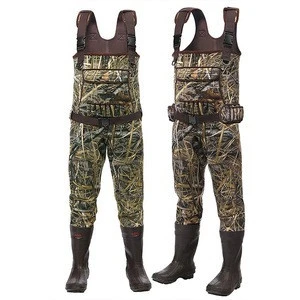 High Quality 5mm camouflage print Breathable Neoprene Fishing Wader