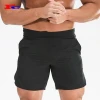 High Quality Custom Mens Summer Fitness Apparel Polyester Quick Dry Athletic Shorts For Men