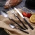 Import High quality exquisite 18/0 heat forged stainless steel dinner knife set from China