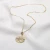 Import High Quality Gold Plated Chain Necklace Women Copper T-shaped Glass Charm Pendant Necklace with Rhinestone from China