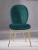 Import High Quality home furniture leather dining chair luxury  italian metal gold dining chair from China