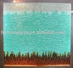high quality interior blue building glass